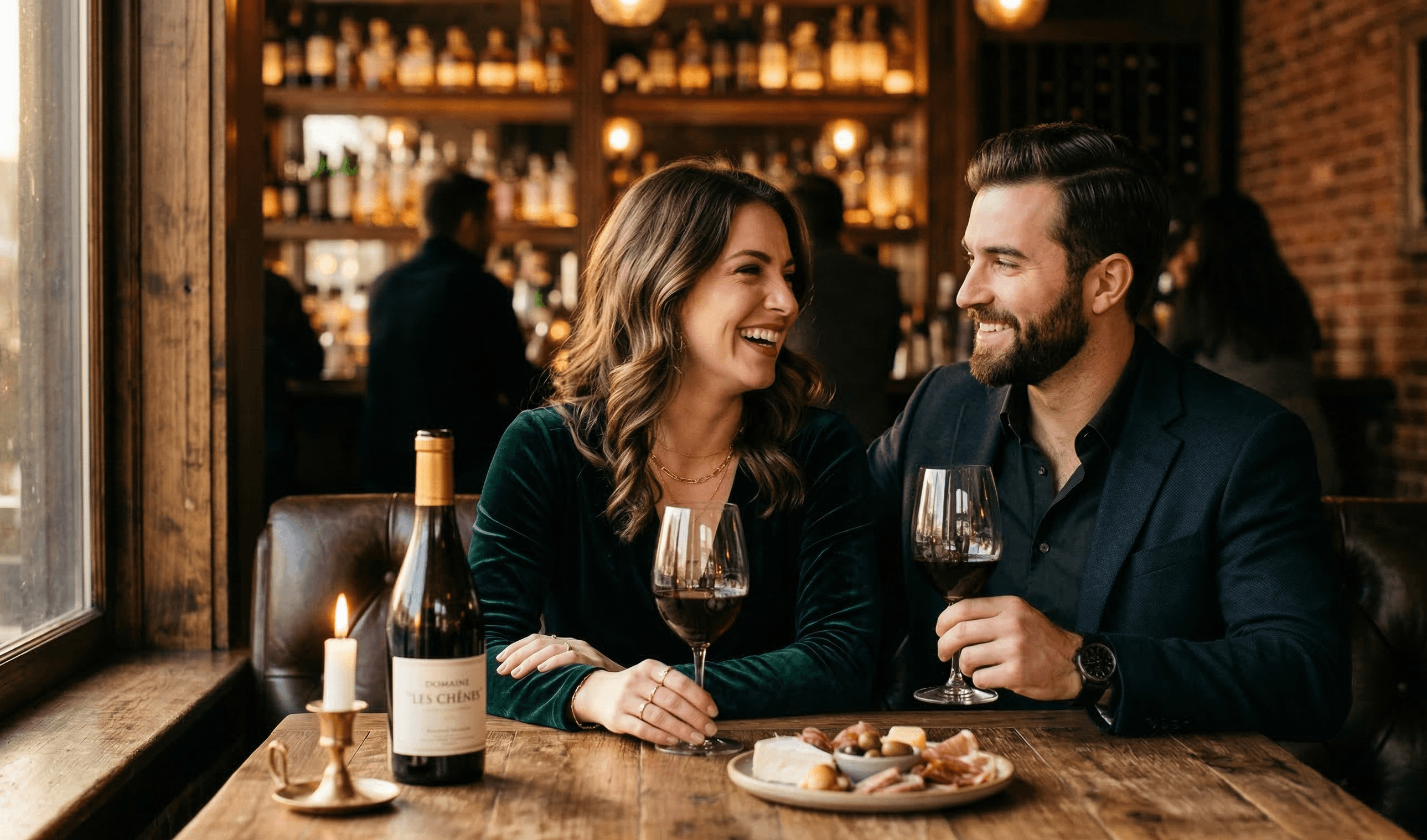 Couple enjoying a romantic evening